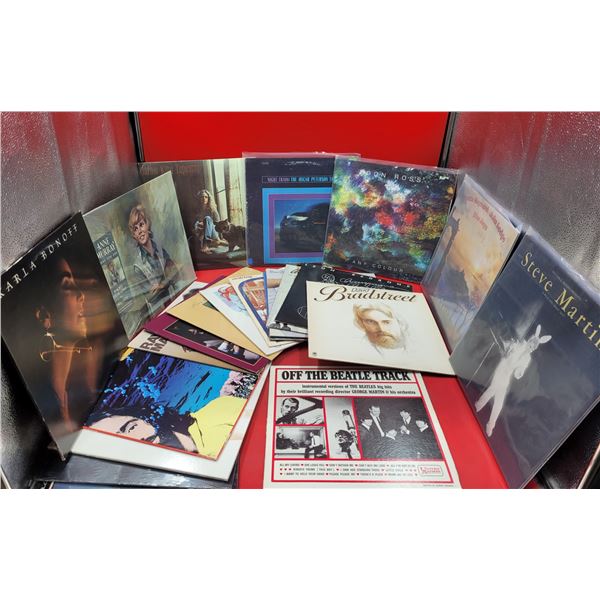 Lot of Assorted Vinyl Records w/ Steve Martin, Anne Murray, & More