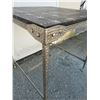 Image 3 : Hammered Stainless Steel Base Accent Table