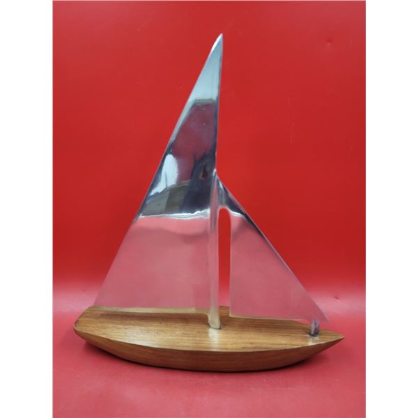 Chrome Sailboat Decor