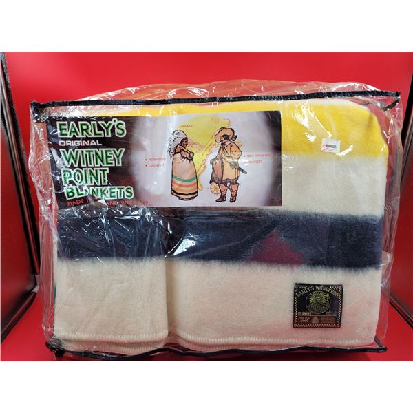 NOS Early's Original Witney Point Wool Blanket