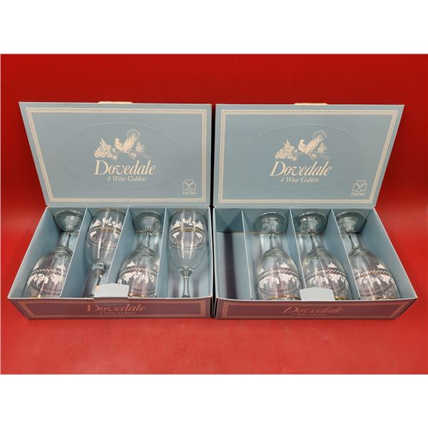 2 Sets of Dovedale Wine Goblets