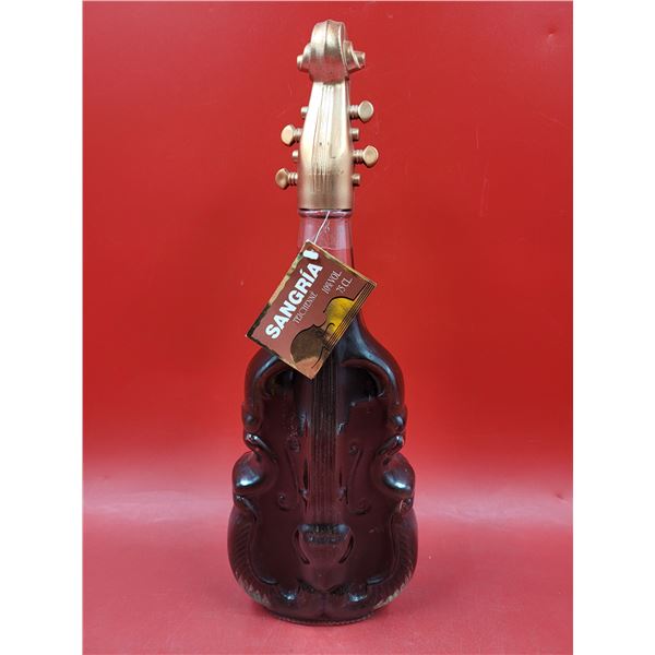 Sealed Violin-Shaped Bottle of Sangria