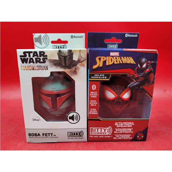 Star Wars & Marvel Bitty Boomers Wireless Bluetooth Speakers (Mandalorian & Spider-Man)