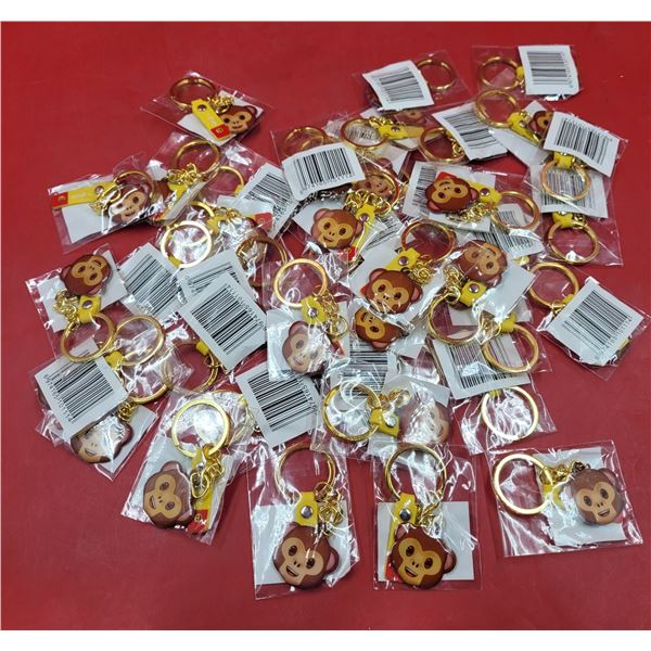 Lot of Assorted Monkey Emoji Keychains