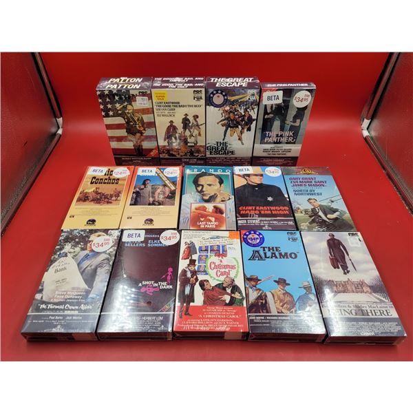 Lot of Assorted Sealed Betamax Tapes