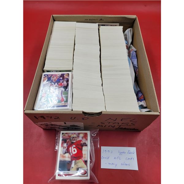 Lot of 1992 Upper Deck Gold NFL Cards
