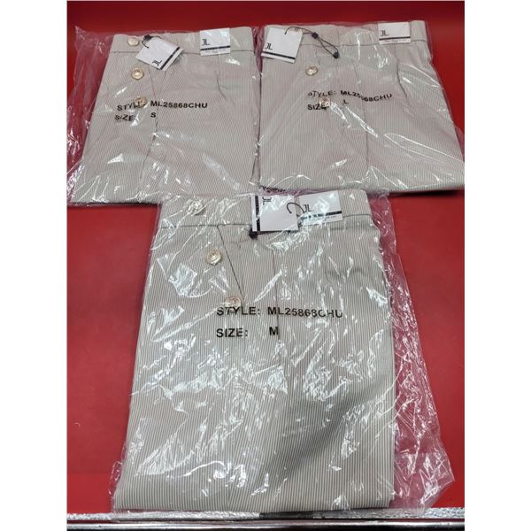 3 Pairs of Jules & Leopold Pull-On Slim Leg Crop Pants