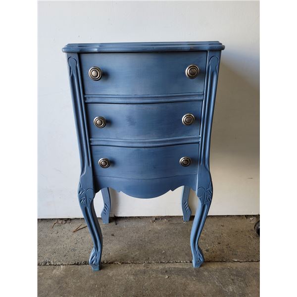 Blue French Provincial-Style Chest of Drawers