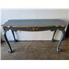Image 1 : Blue Cabriole Leg Console Table