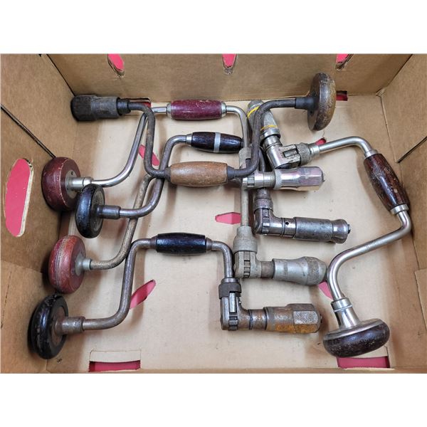 Lot of VTG Hand Drill Braces