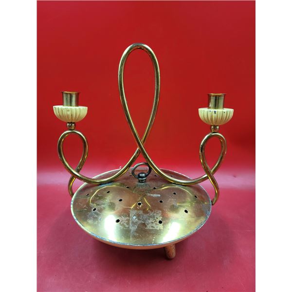 Brass Candleholder Centerpiece