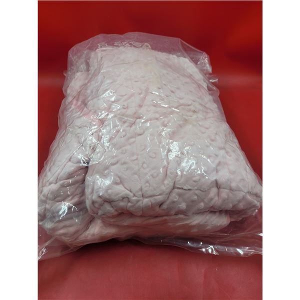 Extra soft weighted pink blanket