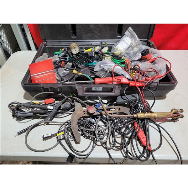 Car mechanic tools and wires