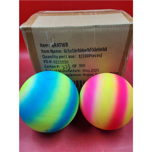 Two color Rainbow ball 100 count
