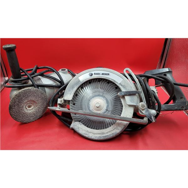 Balck & Decker saw and grinder