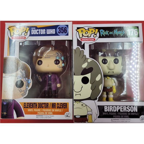POP! toys, eleventh doctor and Birdperson