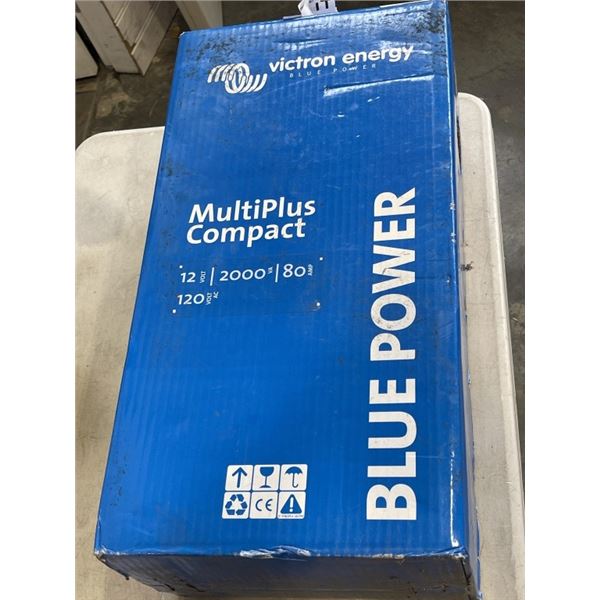 NEW VICTRON ENERGY MULTIPLUS COMPACT BLUE POWER, 12V, 2000VA, 80 AMP, 120 VOLT