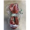 Image 1 : AS NEW 25FT ORANGE  INDOOR OUTDOOR HEAVY DUTY LIGHTED 3 WIRE GROUNDED EXTENSION CORD 14AWG