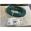 Image 1 : AS NEW 200FT GREEN INDOOR OUTDOOR HEAVY DUTY LIGHTED 3 WIRE GROUNDED EXTENSION CORD 14AWG