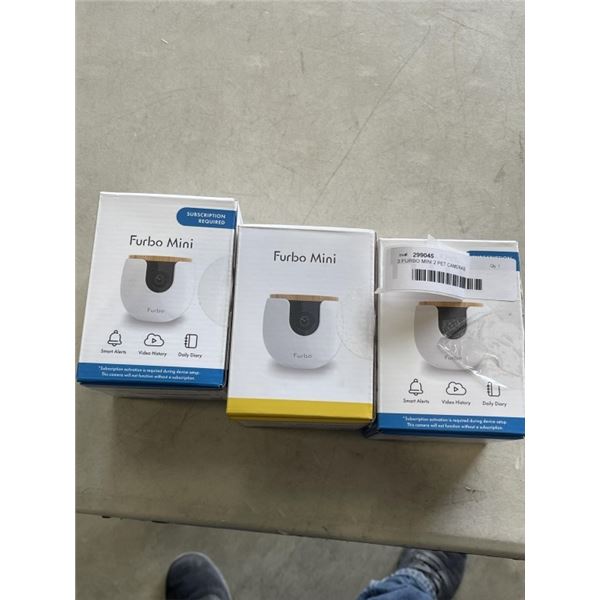 3 FURBO MINI 2 PET CAMERAS