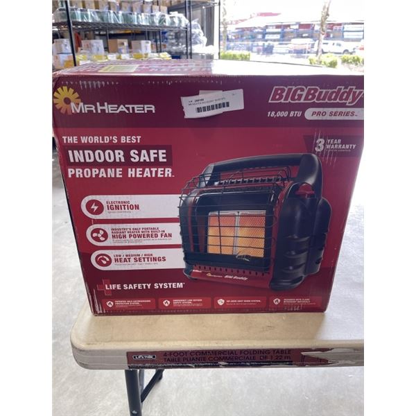 MR HEATER BIG BUDDY 18,000 BTU PROPANE INDOOR SAFE HEATER