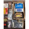 Image 2 : TRAY OF SHOP SUPPLIES INCLUDING SPARK PLUGS STAPLES, ROTARY CUTTER BLADES