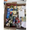 Image 4 : TRAY OF SHOP SUPPLIES INCLUDING SPARK PLUGS STAPLES, ROTARY CUTTER BLADES