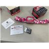 Image 3 : 3 NEW PINK LED 7 MODES ULTRA LIGHT WEATHER RESISTANT HEADLAMPS WITH BATTERIES