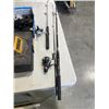 Image 2 : TACKLE BOX AND CONTENTS, COLLAPSIBLE ROD AND SPINNING ROD WITH REELS