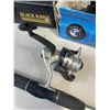 Image 6 : TACKLE BOX AND CONTENTS, COLLAPSIBLE ROD AND SPINNING ROD WITH REELS