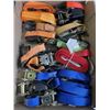 Image 3 : 2 TRAYS OF ASSORTED RATCHET STRAPS AND CHAIN