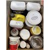 Image 3 : 2 BOXES AND 1 MILK CRATE OF VARIOUS BOTTLES OF SHOP SPRAYS. ANTIFREEZE, LIQUID AUTO BODY RESIN AND A