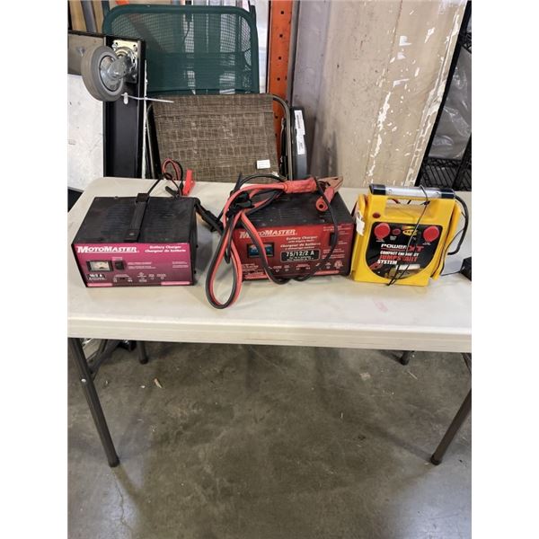 MOTORMASTER BATTERY CHARGERS AND BATTERY JUMPER