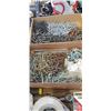 Image 2 : 2 TRAYS OF ASSORTED HAND TOOLS AND 2 TRAYS OF ASSORTED HARDWARE