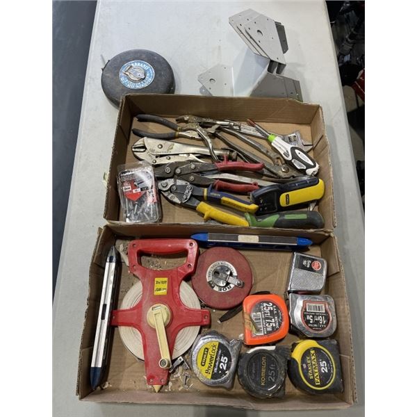 2 TRAYS OF ASSORTED HAND TOOLS