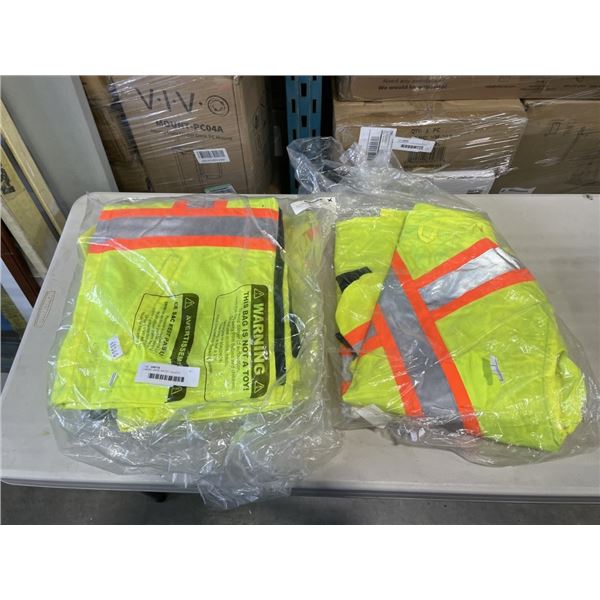 2 MENS LARGE SAFTEY JACKETS