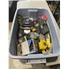 Image 2 : TOTE OF ASSORTED HAND TOOLS AND SHOP SUPPLY