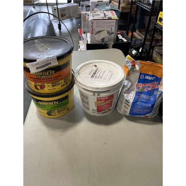 QUICKCRETE STUCCO PATCH, MORTAR AND GROUT, CEMENT ETC