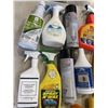 Image 2 : 14 BOTTLES OF VARIOUS CLEANING SUPPLIES