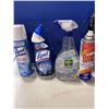 Image 4 : TOTE OF HOUSEHOLD CLEANING SUPPLIES