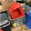 Image 3 : LOT OF STORAGE TOTES AND BINS