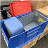 Image 5 : LOT OF STORAGE TOTES AND BINS