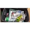 Image 2 : 2 TOTES OF ASSORTED PAINTING SUPPLIES