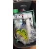 Image 5 : 2 TOTES OF ASSORTED PAINTING SUPPLIES