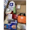 Image 3 : BOX OF FIRST AID AND EMERGENCY SUPPLIES