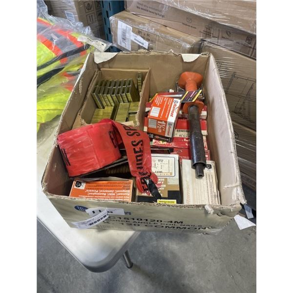 ASSORTED HILTI AND RAMSET CHARGES, AND STAPLES ETC