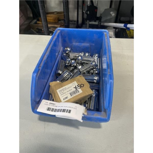 CASE OF CHROME SPLINE DUPLUX9/16 SIZE LUG NUTS