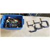 Image 1 : TOTE OF SMALL CLAMPS AND 3 IRWIN 3 INCH WIDE MOUHT CLAMPS