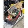 Image 3 : TOOL TOTE OF ASSORTED HAND TOOLS AND SHOP SUPPLY