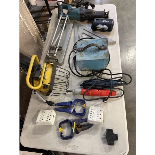 LOT OF ASSORTED POWER TOOLS